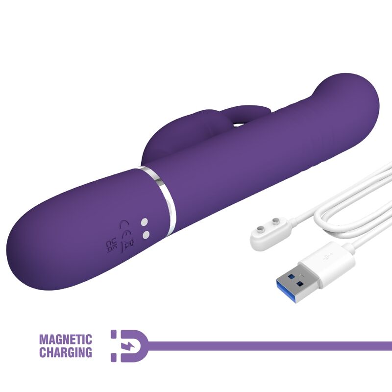 PRETTY LOVE - COALE VIBRATEUR RABBIT 4 EN 1 VIOLET – Image 9