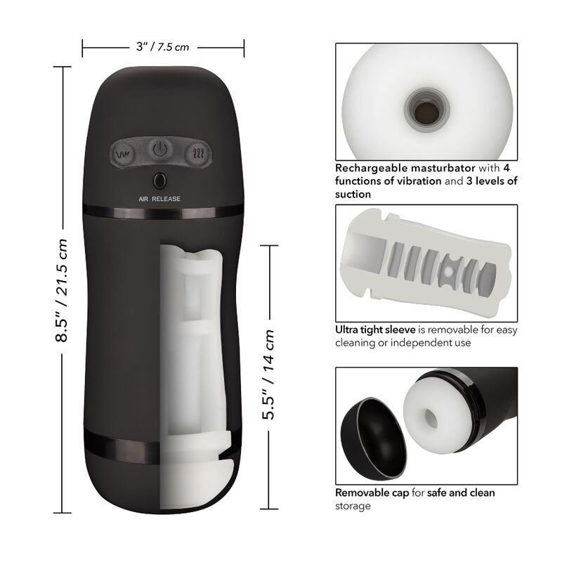 CALEXOTICS - MASTURBATEUR À PUISSANCE OPTIMALE AVEC VIBRATIONS ET ONDES STIMULANTES – Image 9