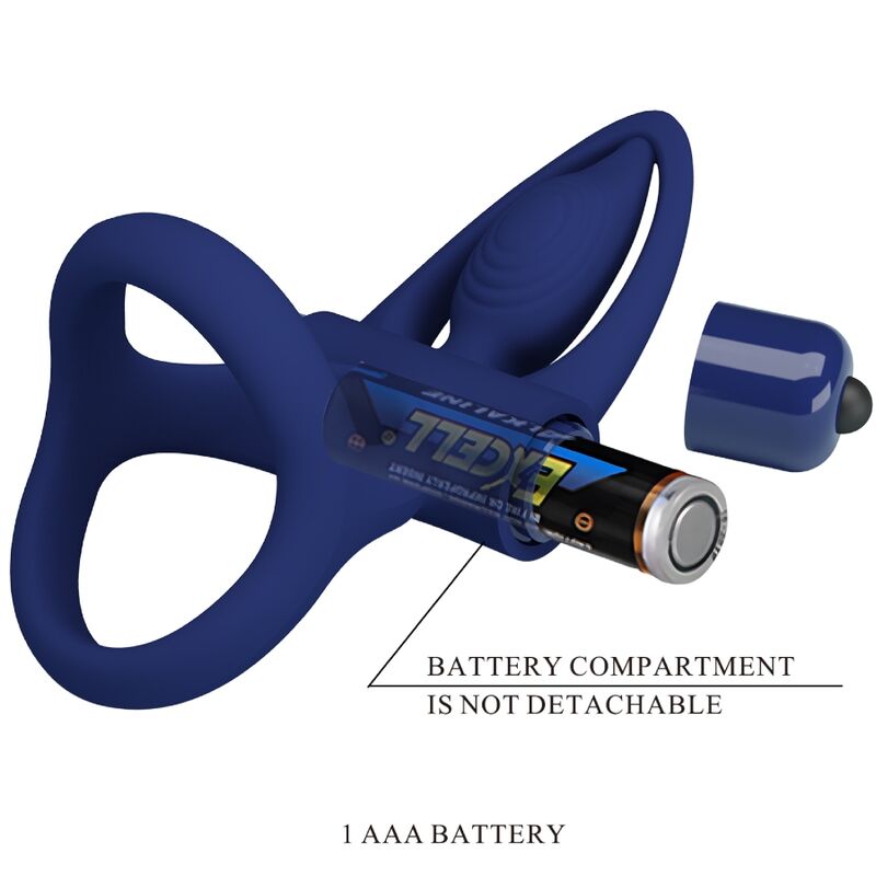 PRETTY LOVE - MAT DOUBLE ANNEAU AVEC VIBRATION & STIMULATEUR BLEU – Image 9