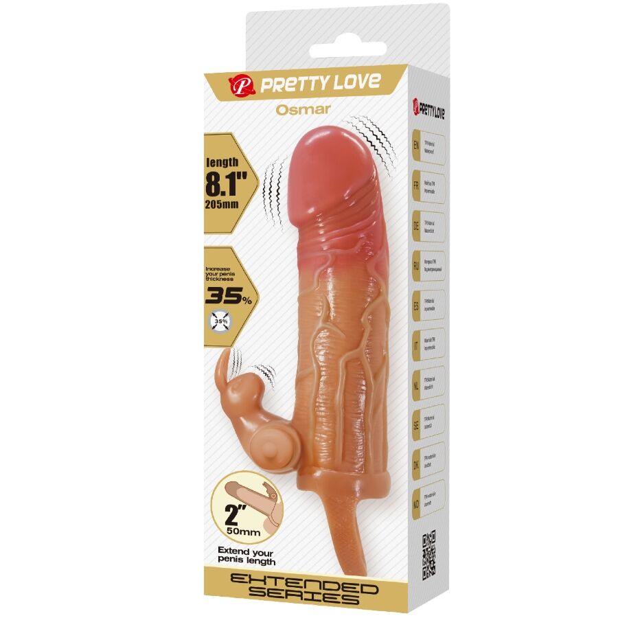 PRETTY LOVE - OSMAR MANCHON PÉNIS + STIMULATEUR DE CLITORIS VIBRANT – Image 9