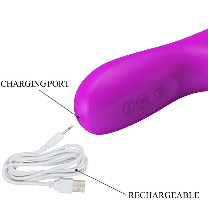 PRETTY LOVE - VIBRATEUR REESE AVEC ROTATION VIOLET – Image 9