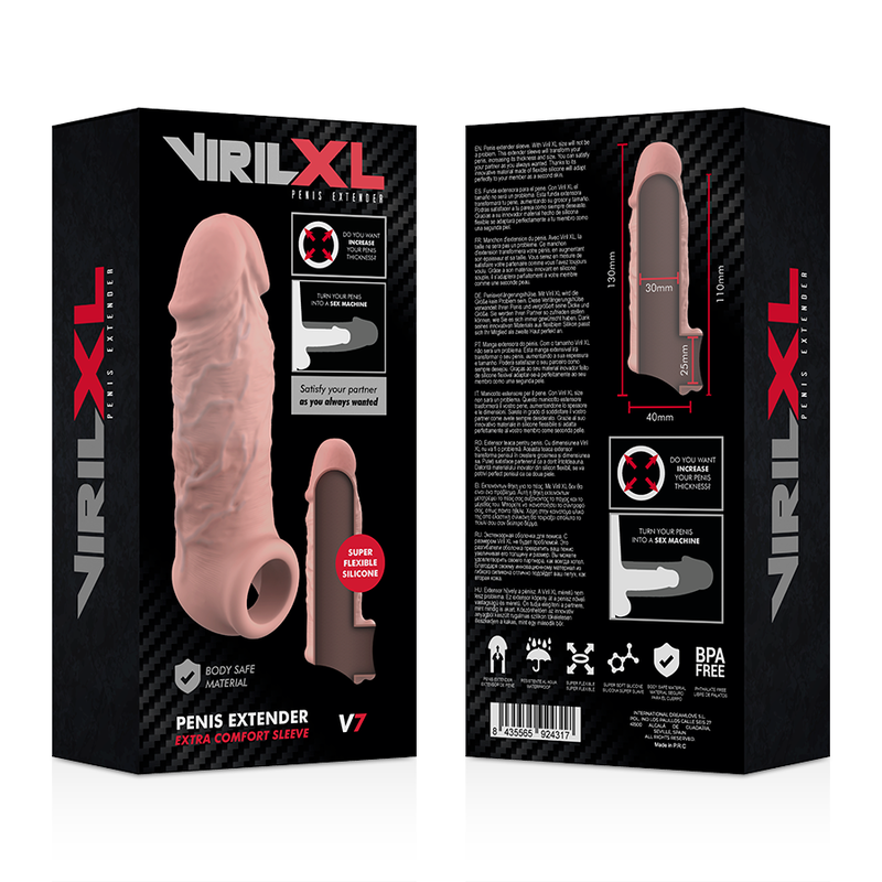 VIRILXL - EXTENSION NATURELLE DU PÉNIS EN SILICONE LIQUIDE V7 – Image 9