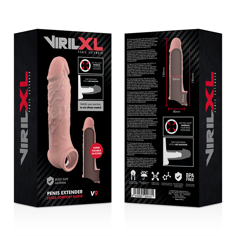 VIRILXL - EXTENSION NATURELLE DU PÉNIS EN SILICONE LIQUIDE V9 – Image 9