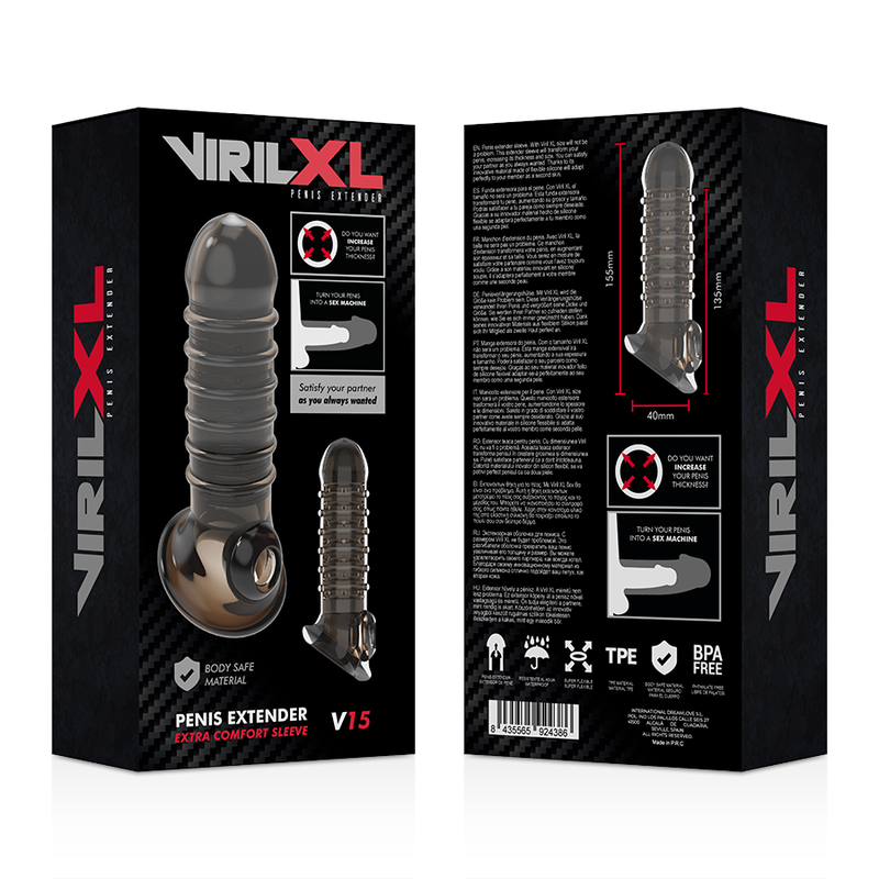 VIRILXL - EXTENSION ET GAINE DE PÉNIS V15 NOIRE – Image 9