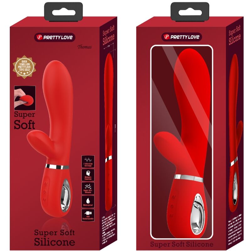 PRETTY LOVE - VIBRATEUR MULTIFONCTION G-SPOT THOMAS ROUGE – Image 9