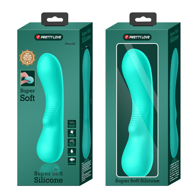 PRETTY LOVE - VIBRATEUR RECHARGEABLE PRESCOTT VERT AQUA – Image 9