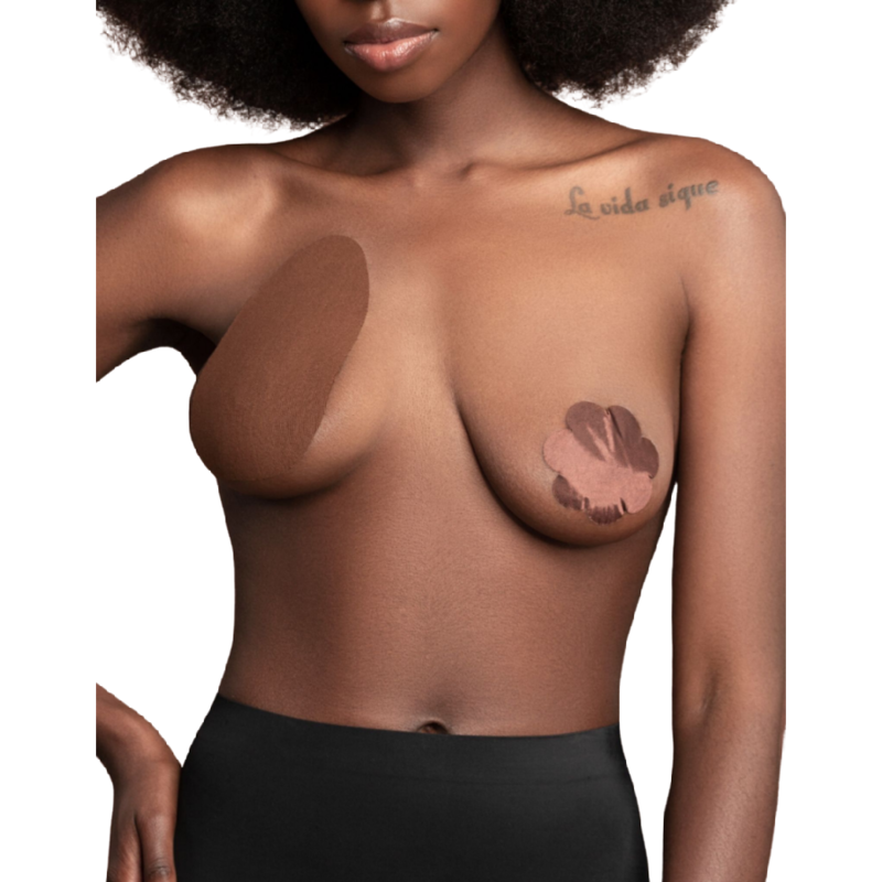 BYE-BRA - RENFORCEMENTSEINS + 3 PAIRES SATINÉES BRUN BONNET A/C – Image 2