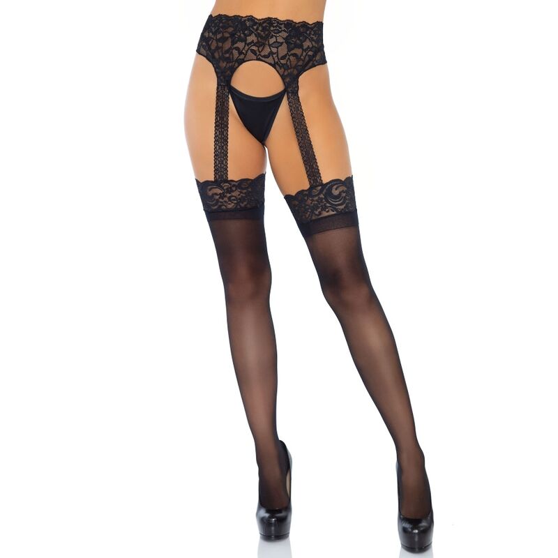LEG AVENUE - BAS JARRETELLES OPAQUE TAILLE UNIQUE – Image 2