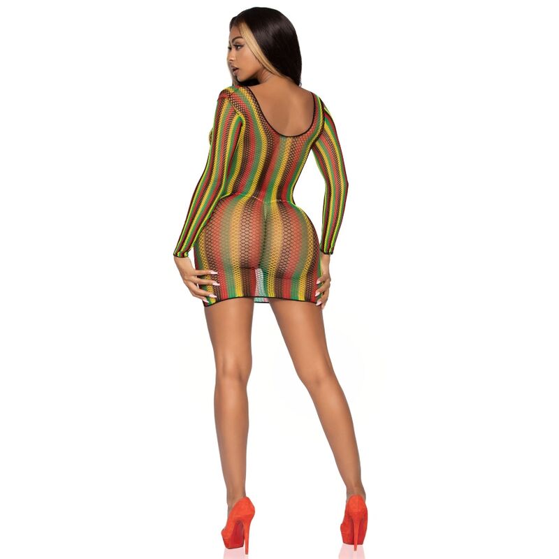 LEG AVENUE - RASTA MINI ROBE TAILLE UNIQUE – Image 4