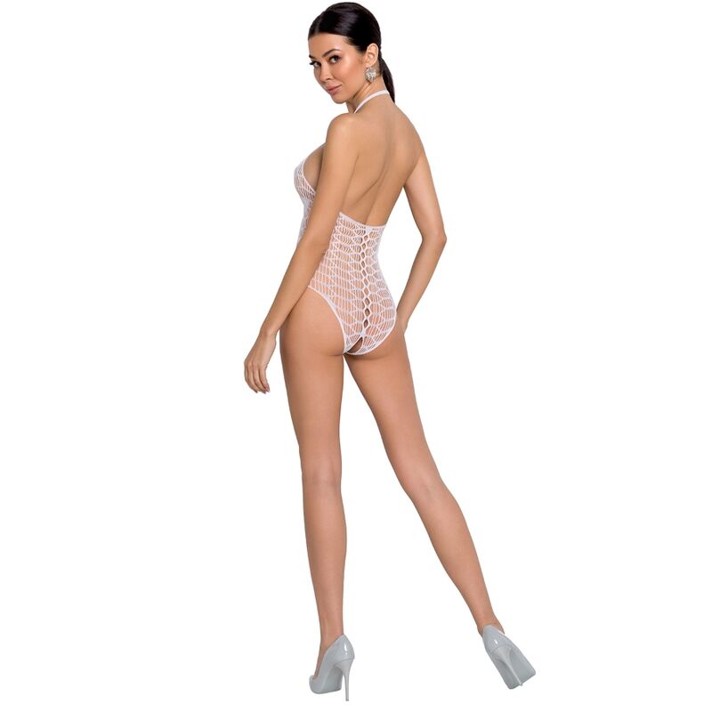 PASSION - FEMME BS087 BODYSTOCKING BLANC TAILLE UNIQUE – Image 2