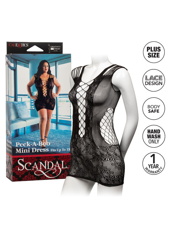 CALEXOTICS - ROBE PEEK-A-BOO MINI GRANDE TAILLE – Image 3