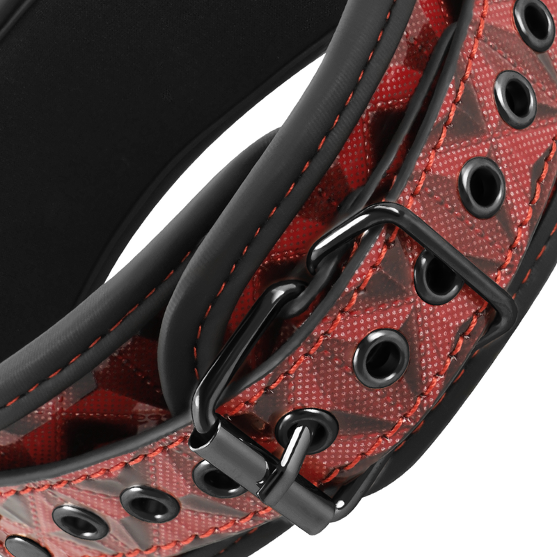 BEGME - COLLIER ÉDITION ROUGE AVEC PINCES TÉLÉMON AVEC DOUBLURE EN NÉOPRÈNE – Image 4