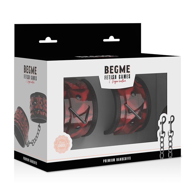 BEGME - MENOTTES PREMIUM ÉDITION ROUGE AVEC DOUBLURE EN NÉOPRÈNE – Image 8