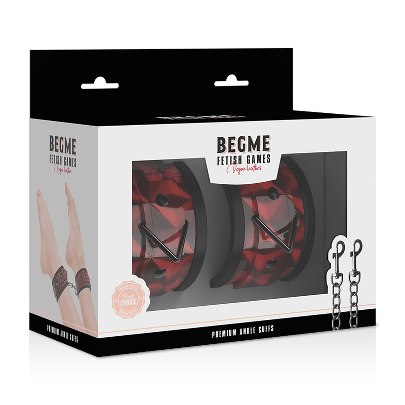 BEGME - CHEVILLES PREMIUM ÉDITION ROUGE AVEC DOUBLURE EN NÉOPRÈNE – Image 9