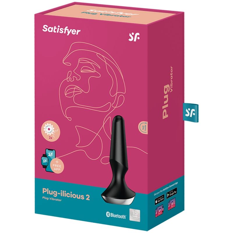 SATISFYER - VIBRATEUR PLUG ILICIOUS 2 PLUG NOIR – Image 5