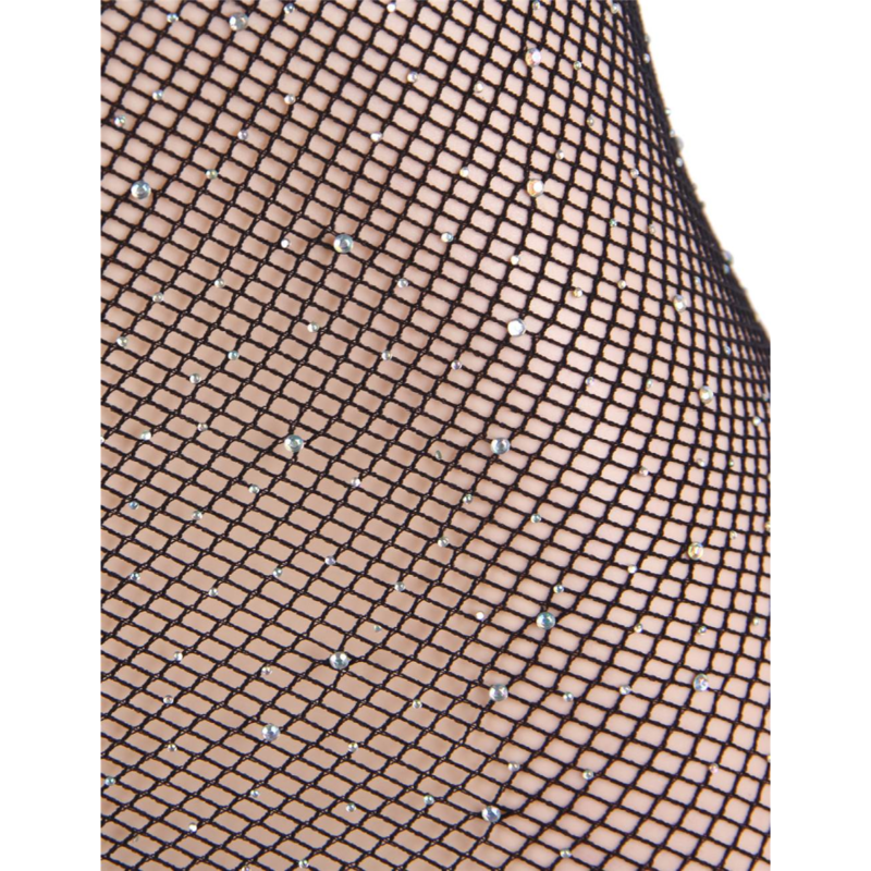 QUEEN LINGERIE - ROBE CORPS EN FILET AVEC DIAMANTS S/L – Image 7