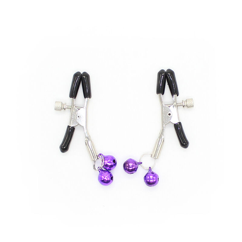OHMAMA FETISH - Pinces à tétons AVEC CLOCHE LILAS – Image 2