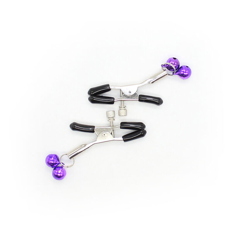 OHMAMA FETISH - Pinces à tétons AVEC CLOCHE LILAS – Image 6