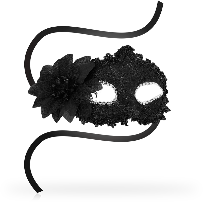 OHMAMA - MASQUES ANTIZAZ FLEUR CÔTÉ STYLE VÉNITIEN - NOIR – Image 2