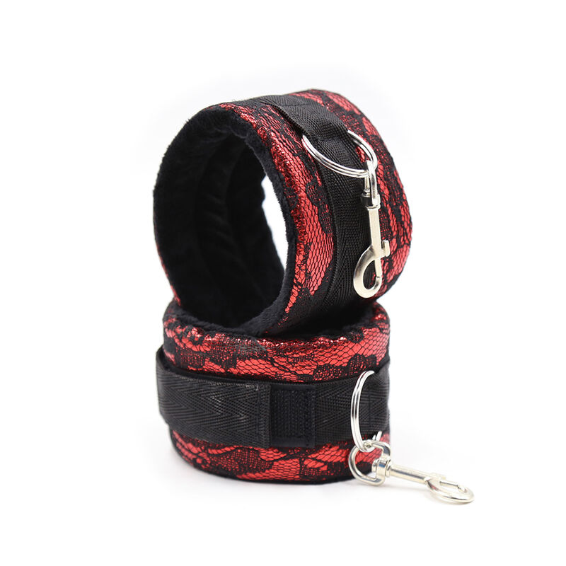 OHMAMA FETISH - MENOTTES EN VELOURS AVEC RUBAN EN NYLON – Image 3
