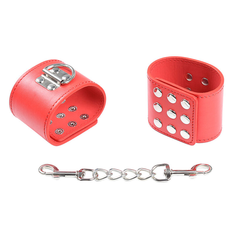 OHMAMA FETISH - MENOTTES ROUGES AVEC FERMETURE À PRESSION – Image 2