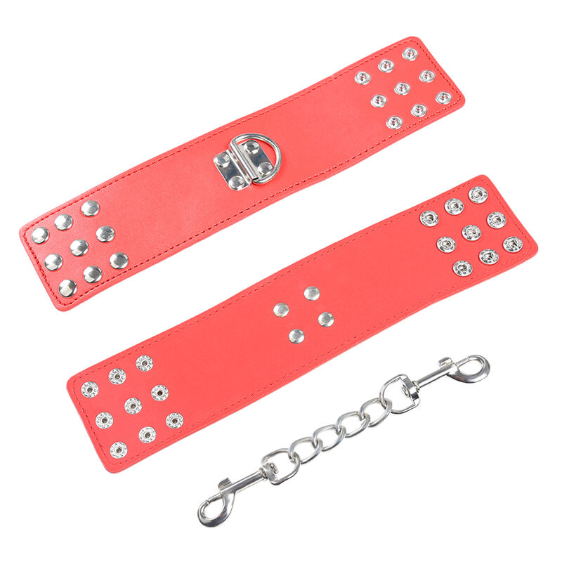 OHMAMA FETISH - MENOTTES ROUGES AVEC FERMETURE À PRESSION – Image 3