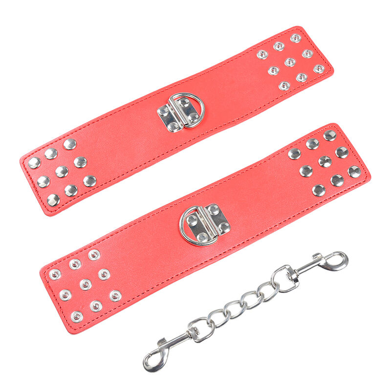 OHMAMA FETISH - MENOTTES ROUGES AVEC FERMETURE À PRESSION – Image 4
