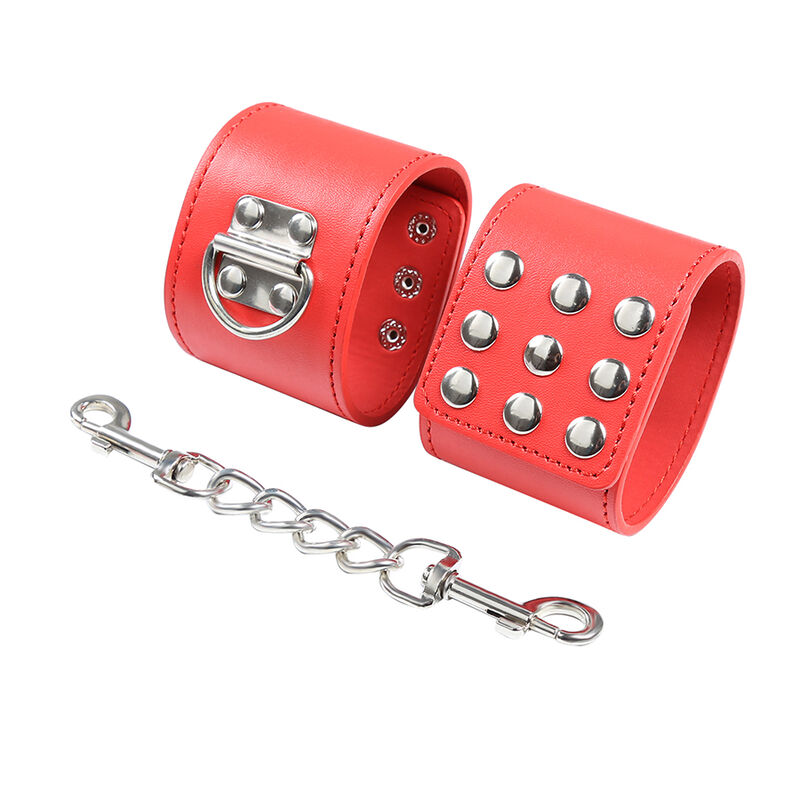 OHMAMA FETISH - MENOTTES ROUGES AVEC FERMETURE À PRESSION – Image 6