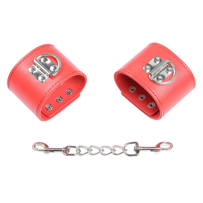 OHMAMA FETISH - MENOTTES ROUGES AVEC FERMETURE À PRESSION – Image 8