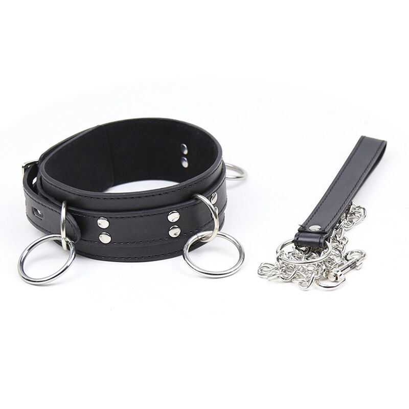 OHMAMA FETISH - COLLIER DE SOUMISSION AVEC 3 ANNEAUX – Image 4