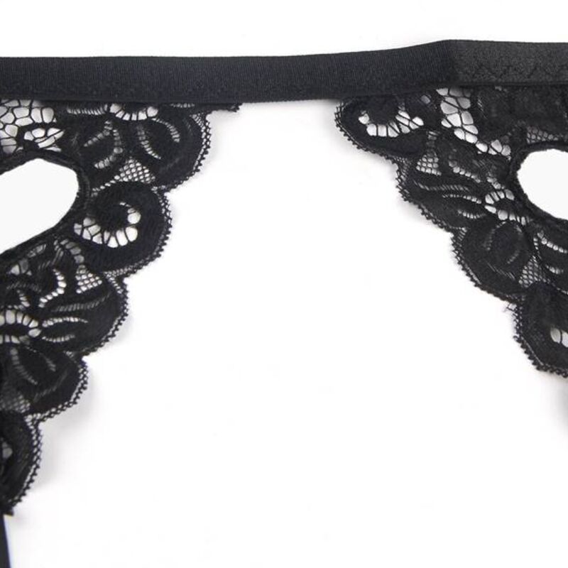 SUBBLIME - SET ENSEMBLE TROIS PIÈCES SOUTIEN-GORGE + PORTE-JARRETELLE + STRING S/M – Image 4
