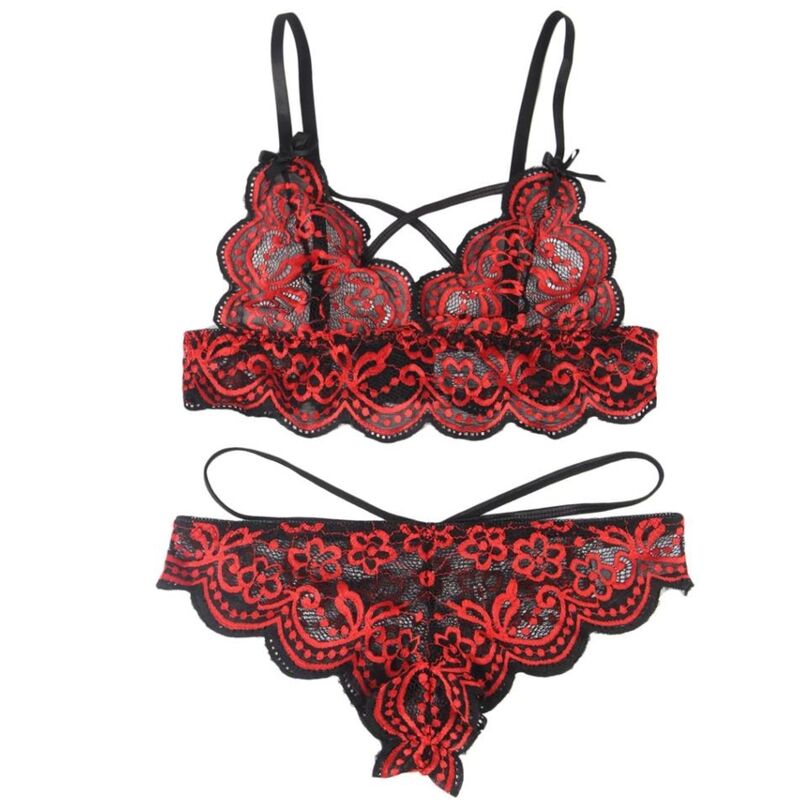 SUBBLIME - SET ENSEMBLE DEUX PIÈCES TOP ET CULOTTE EN DENTELLE L/XL – Image 5