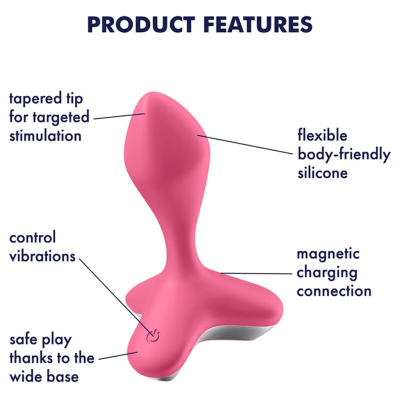 SATISFYER - VIBRATEUR PLUG GAME CHANGER ROSE – Image 4