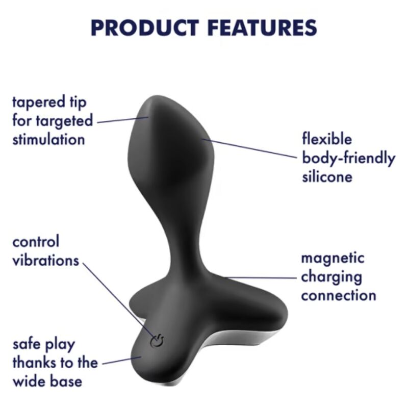 SATISFYER - VIBRATEUR PLUG GAME CHANGER NOIR – Image 4