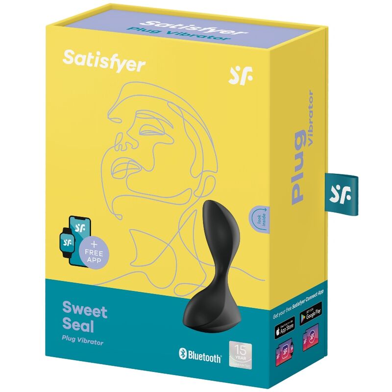 SATISFYER - APPLICATION DE PLUG VIBRANT SWEET SEAL NOIR – Image 4