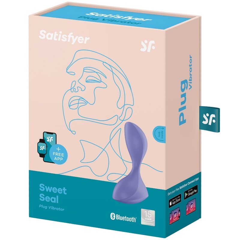 SATISFYER - SWEET SEAL PLUG VIBRANT CONNECTÉ VIOLET – Image 4