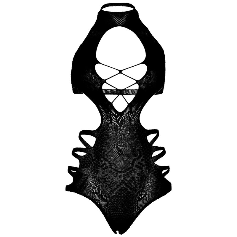 LEG AVENUE - BODY BRETELLES DÉCOUPÉE TAILLE UNIQUE - NOIR – Image 6
