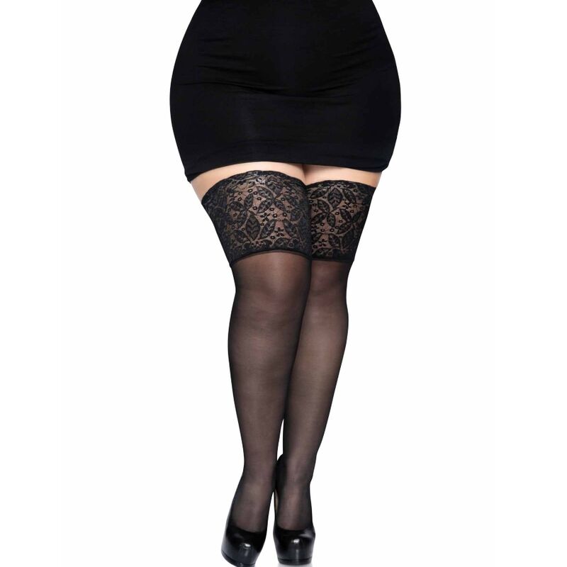 LEG AVENUE - STAY UPS SHEER CUISSES HAUTE TAILLE PLUS – Image 3
