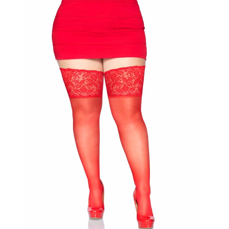 LEG AVENUE - STAY UPS SHEER CUISSE HAUT GRANDE TAILLE – Image 4