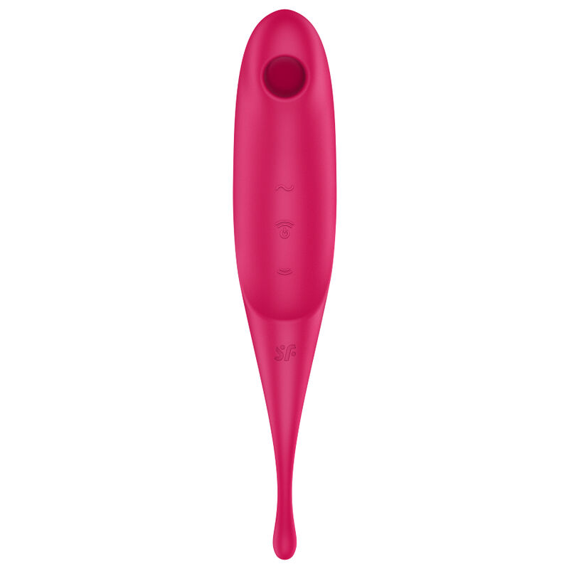 SATISFYER - STIMULATEUR ET VIBRATEUR TWIRLING PRO AIR PULSE ROUGE – Image 2