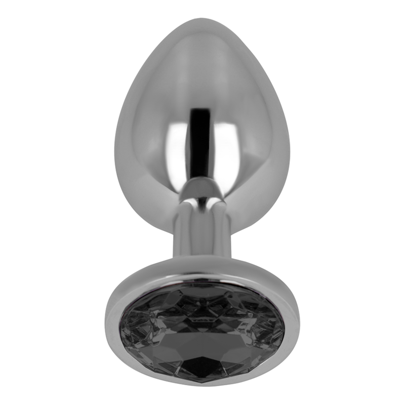 OHMAMA - PLUG ANAL AVEC CRISTAL NOIR 8 CM – Image 3