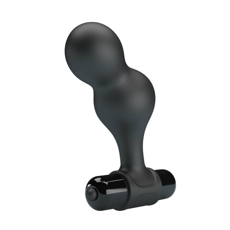 MR PLAY - PLUG ANAL VIBRATEUR EN SILICONE NOIR – Image 4