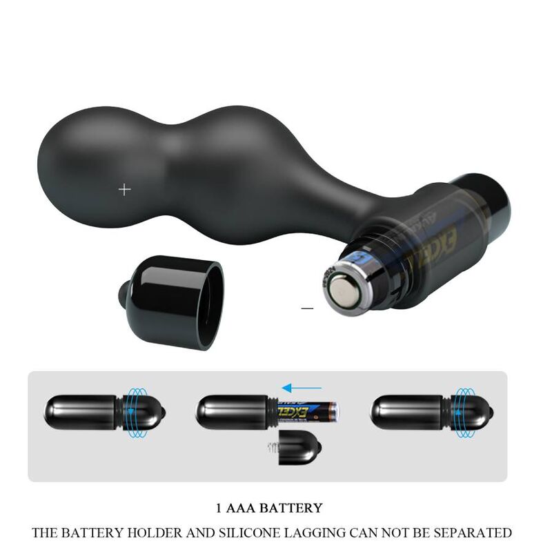 MR PLAY - PLUG ANAL VIBRATEUR EN SILICONE NOIR – Image 9