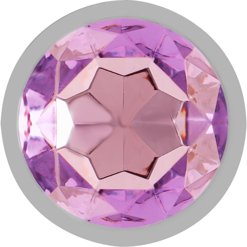 INTENSE - PLUG ANAL EN MÉTAL ALUMINIUM AVEC CRISTAL VIOLET TAILLE L – Image 3