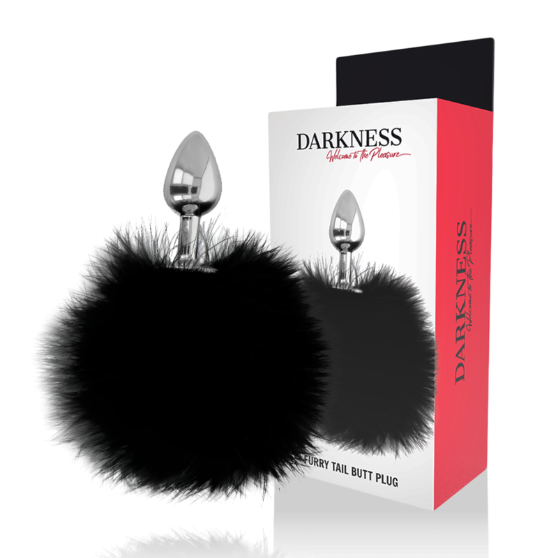 DARKNESS - PLUG EXTRA ANAL AVEC QUEUE NOIR 7 CM