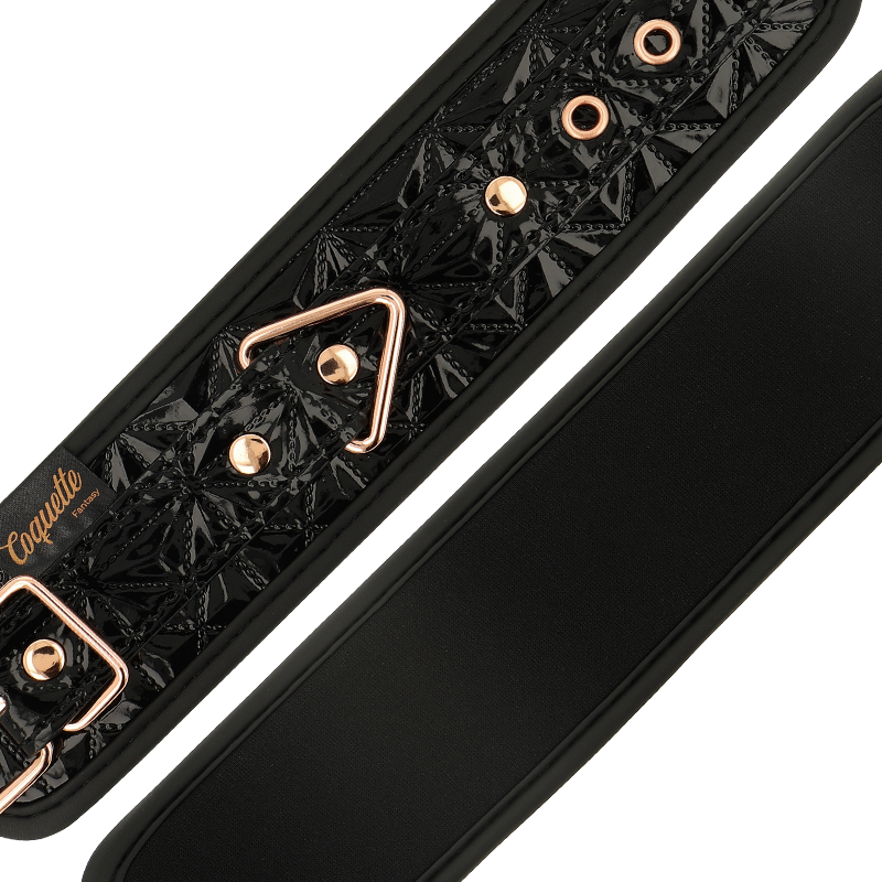COQUETTE CHIC DESIRE - MENOTTES ÉDITION NOIRE AVEC DOUBLURE EN NÉOPRÈNE – Image 4