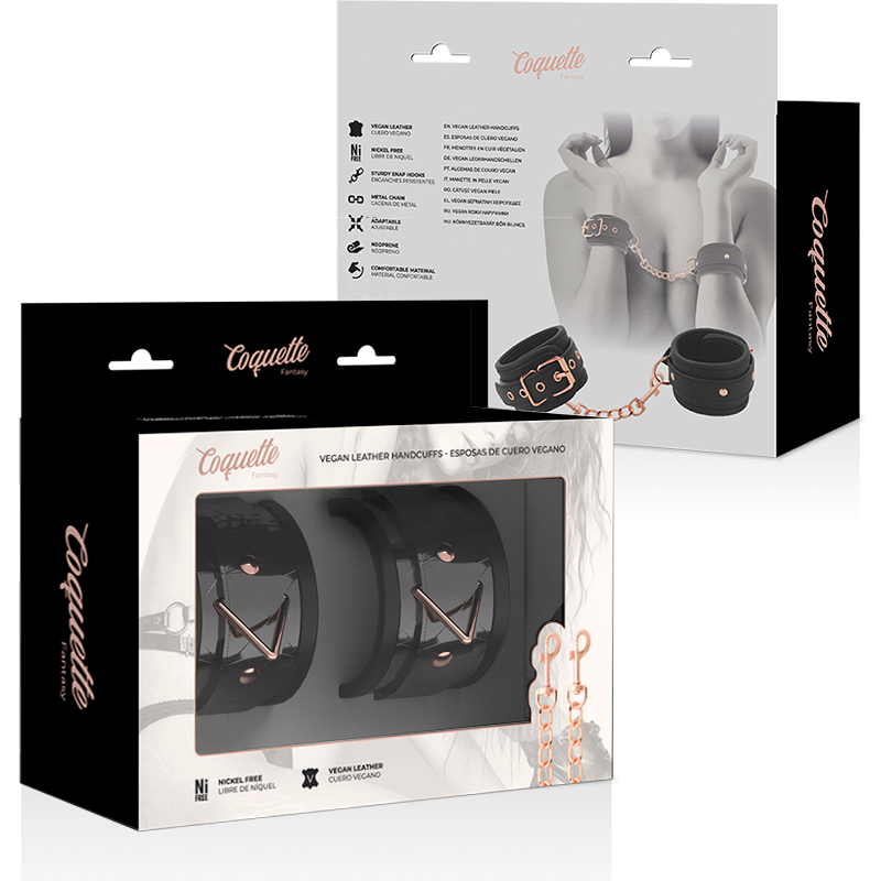 COQUETTE CHIC DESIRE - MENOTTES ÉDITION NOIRE AVEC DOUBLURE EN NÉOPRÈNE – Image 8