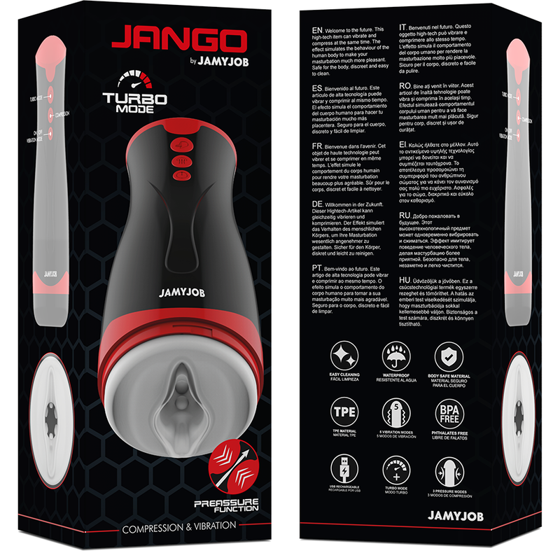 JAMYJOB - MASTURBATEUR COMPRESSION ET VIBRATION JANGO – Image 7