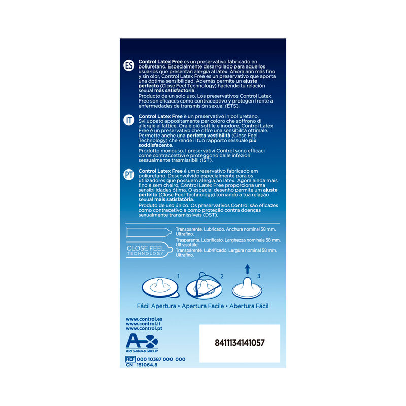 CONTROL - FREE SIN LATEX CONDOMS 5 UNITS – Image 2