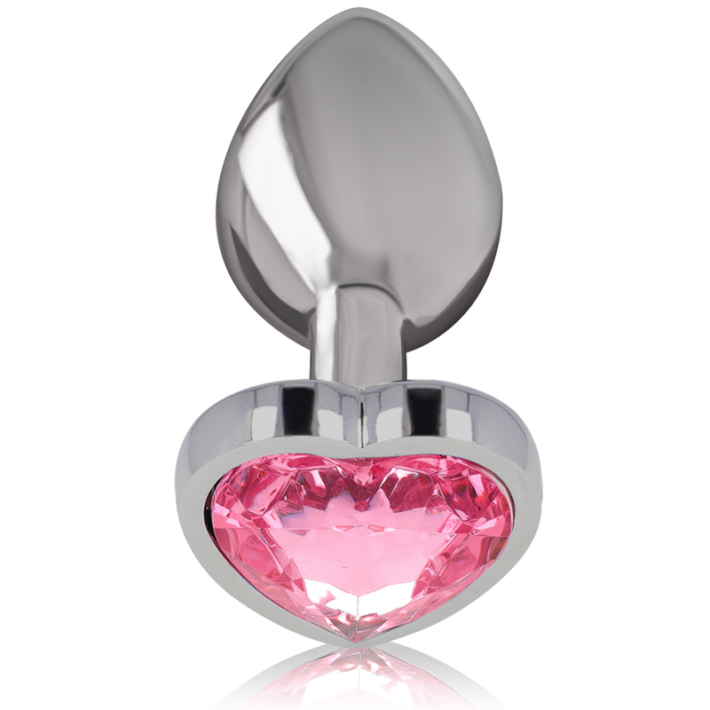 INTENSE - PLUG ANAL EN MÉTAL ALUMINIUM COEUR ROSE TAILLE L – Image 2